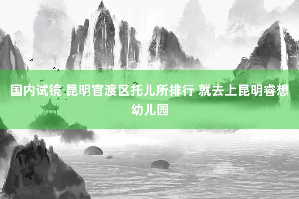 国内试镜 昆明官渡区托儿所排行 就去上昆明睿想幼儿园