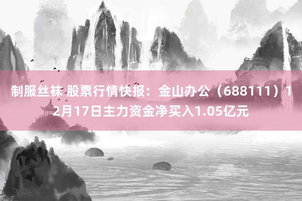 制服丝袜 股票行情快报：金山办公（688111）12月17日主力资金净买入1.05亿元