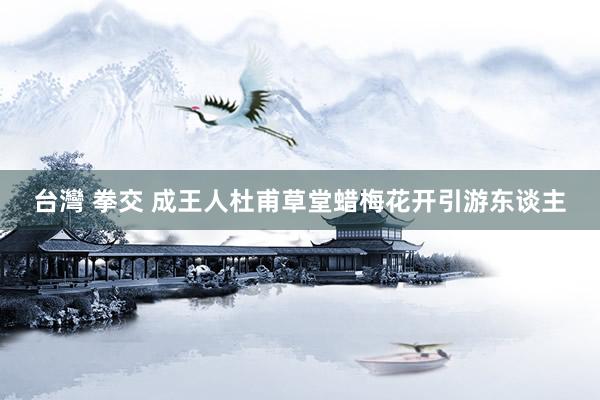 台灣 拳交 成王人杜甫草堂蜡梅花开引游东谈主