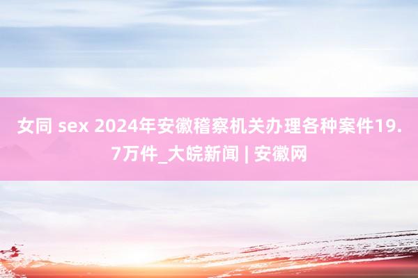 女同 sex ﻿2024年安徽稽察机关办理各种案件19.7万件_大皖新闻 | 安徽网