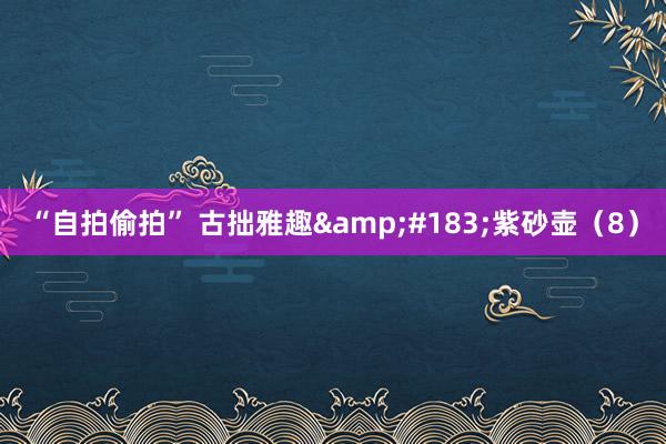 “自拍偷拍” 古拙雅趣&#183;紫砂壶（8）
