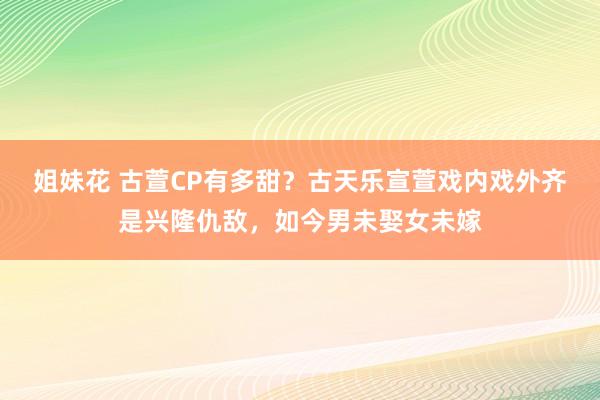 姐妹花 古萱CP有多甜？古天乐宣萱戏内戏外齐是兴隆仇敌，如今男未娶女未嫁