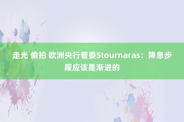走光 偷拍 欧洲央行管委Stournaras：降息步履应该是渐进的
