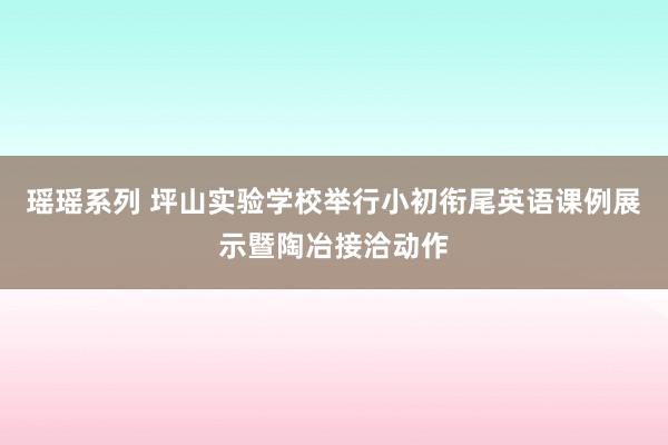 瑶瑶系列 坪山实验学校举行小初衔尾英语课例展示暨陶冶接洽动作